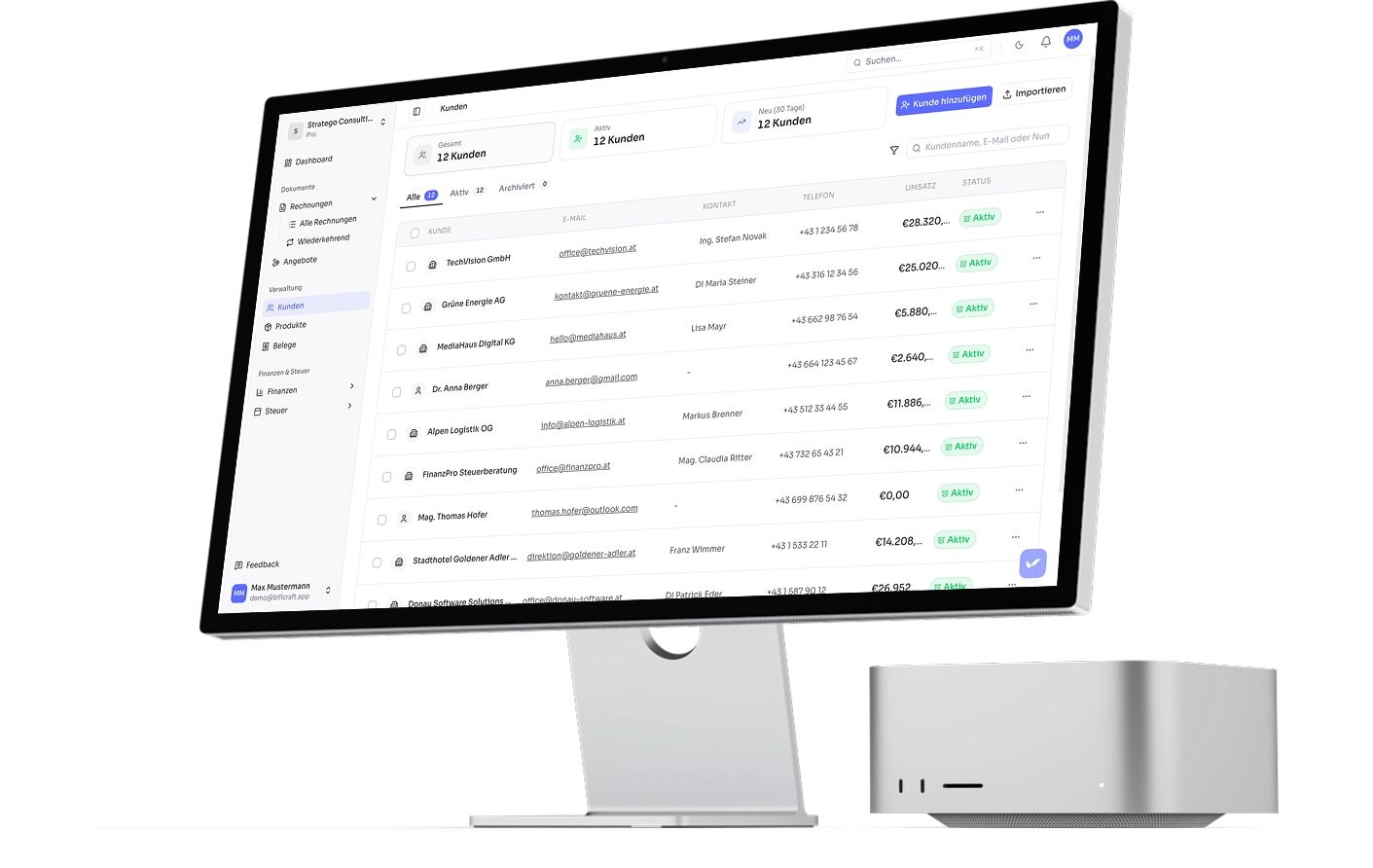 BillCraft Dashboard - Kundenverwaltung
